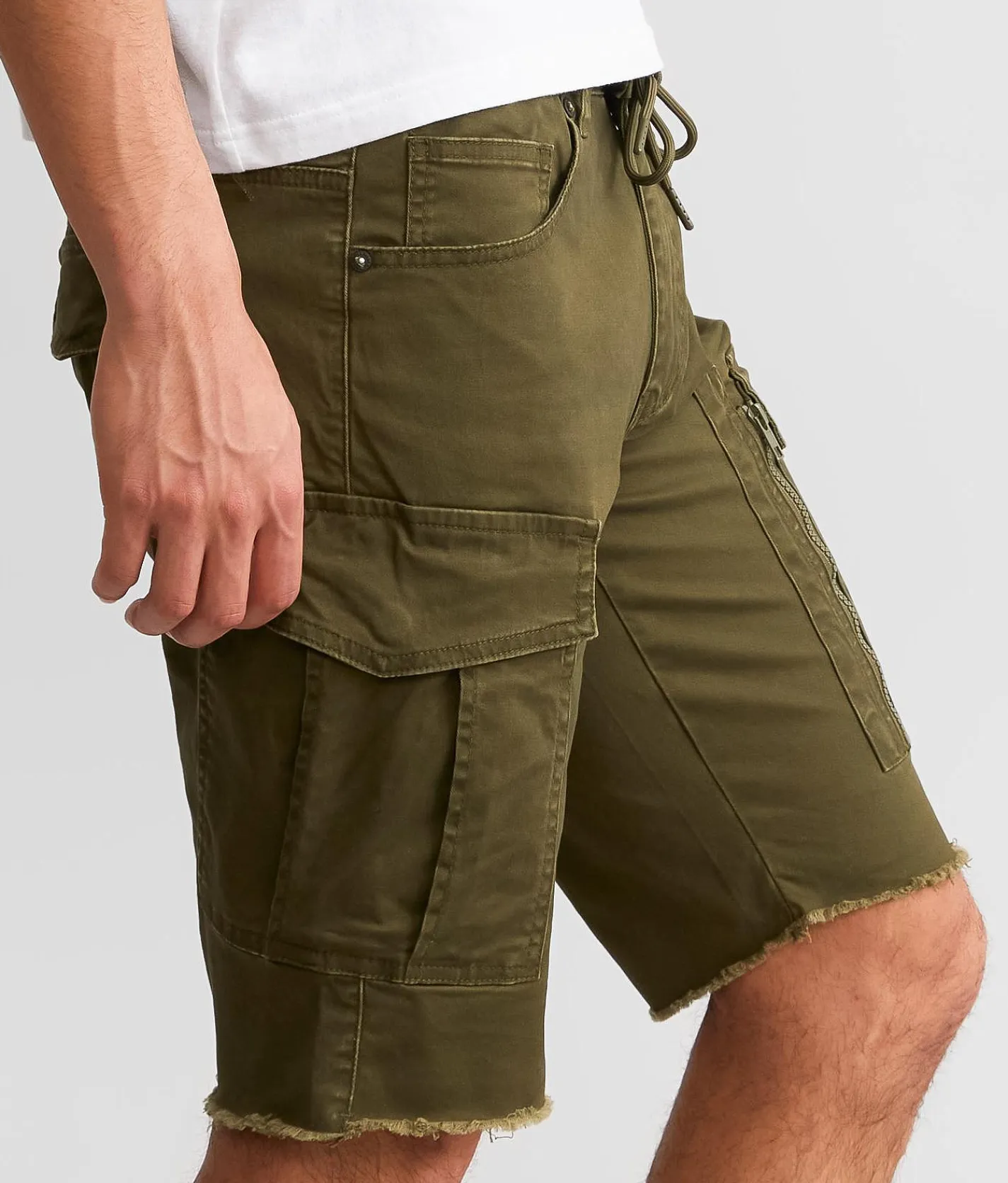 Bottoms|Shorts | Smoke Rise® Cargo Stretch Short Olive