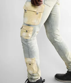 Sale Jeans|Bottoms | Smoke Rise® Cargo Taper Stretch Jean Ombre Blue