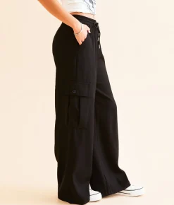 Hyfve Cargo Trouser Stretch Pant Black New