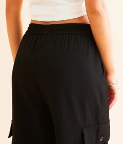 Hyfve Cargo Trouser Stretch Pant Black New