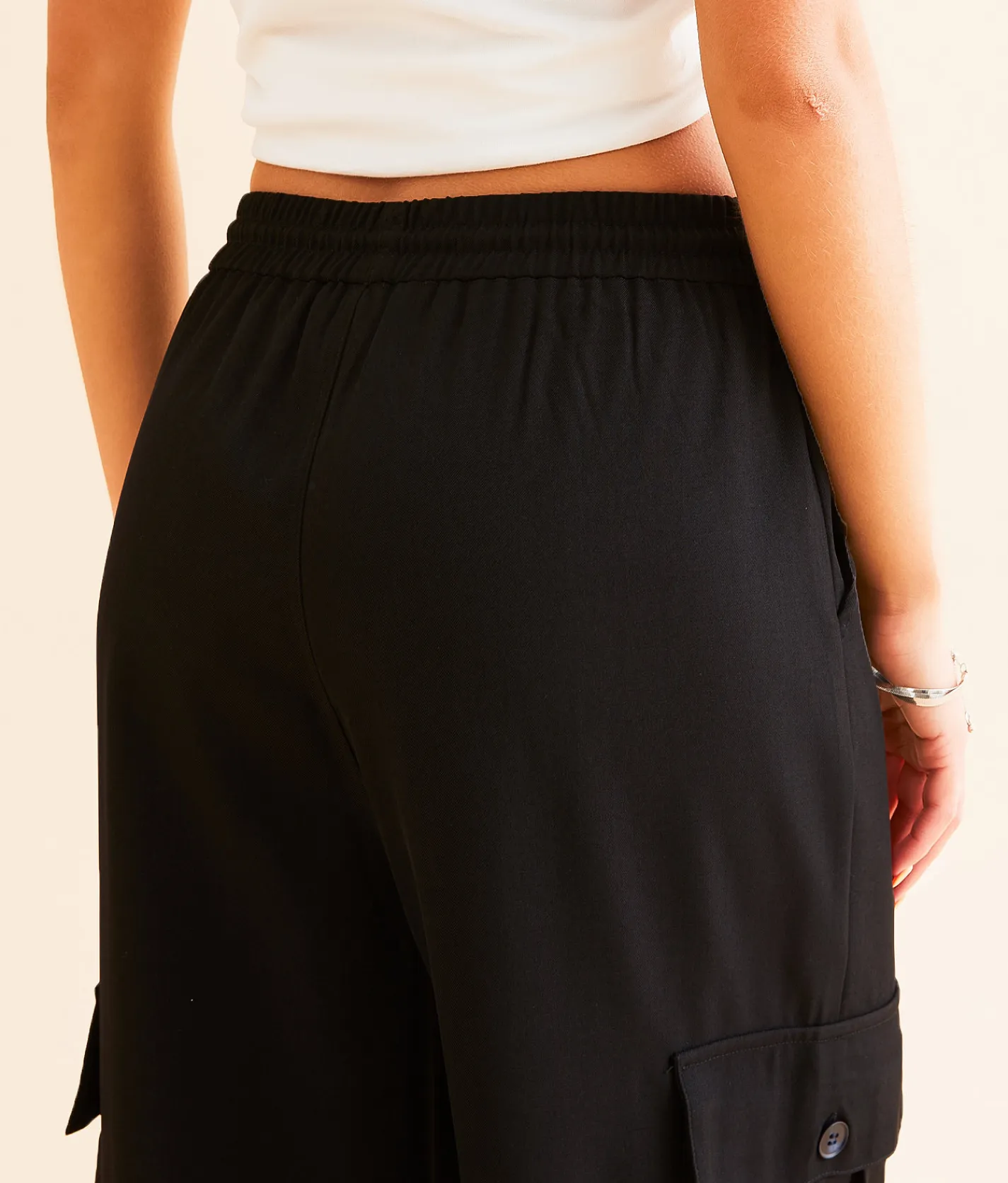 Hyfve Cargo Trouser Stretch Pant Black New