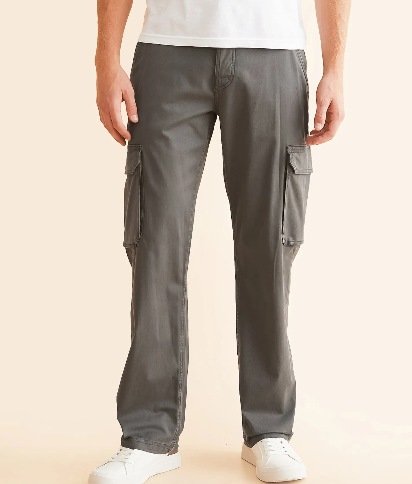 BKE Cargo Twill Stretch Pant Mist Outlet