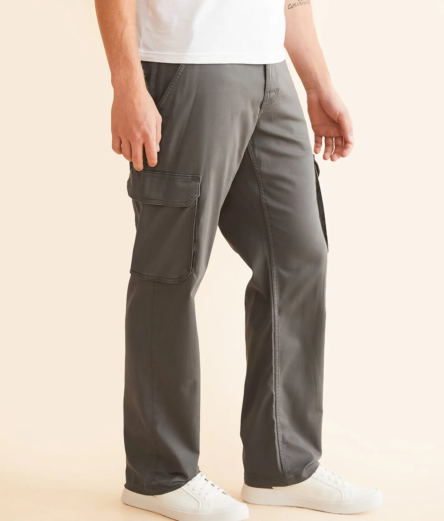 BKE Cargo Twill Stretch Pant Mist Outlet