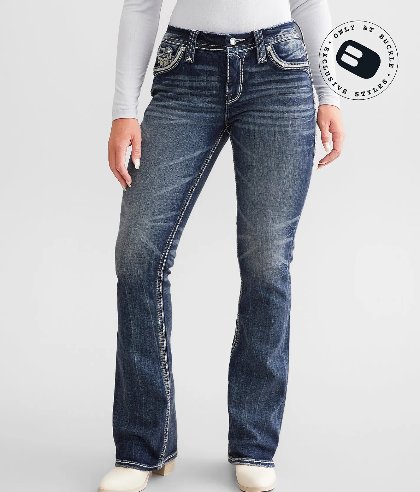 Jeans|Bottoms | Rock Revival Carita Easy Boot Stretch Jean Carita E200