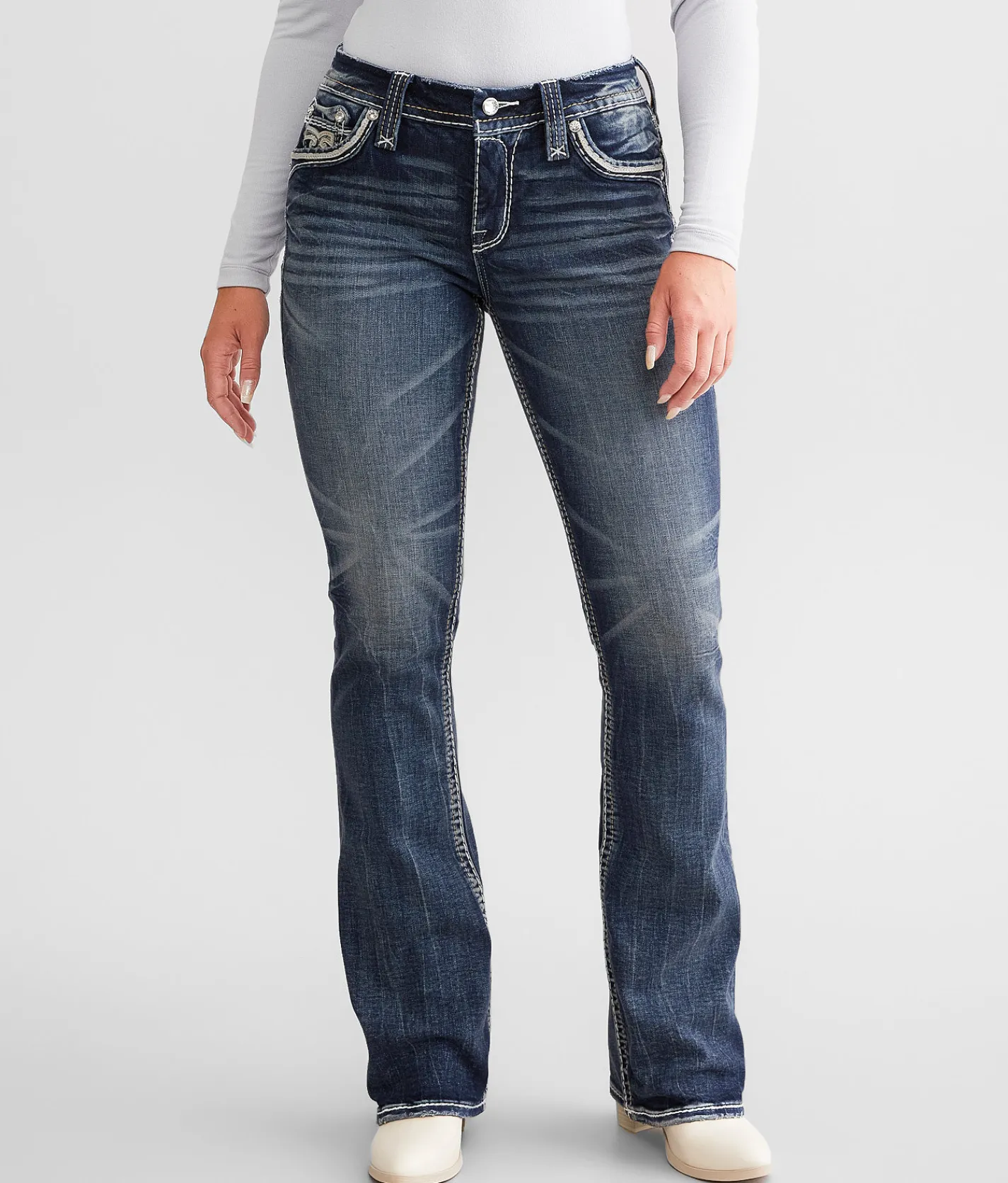 Jeans|Bottoms | Rock Revival Carita Easy Boot Stretch Jean Carita E200