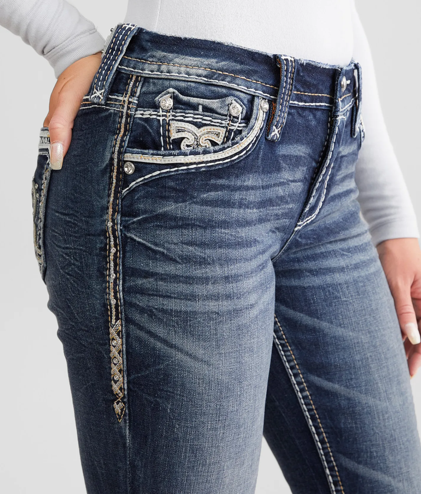 Jeans|Bottoms | Rock Revival Carita Easy Boot Stretch Jean Carita E200