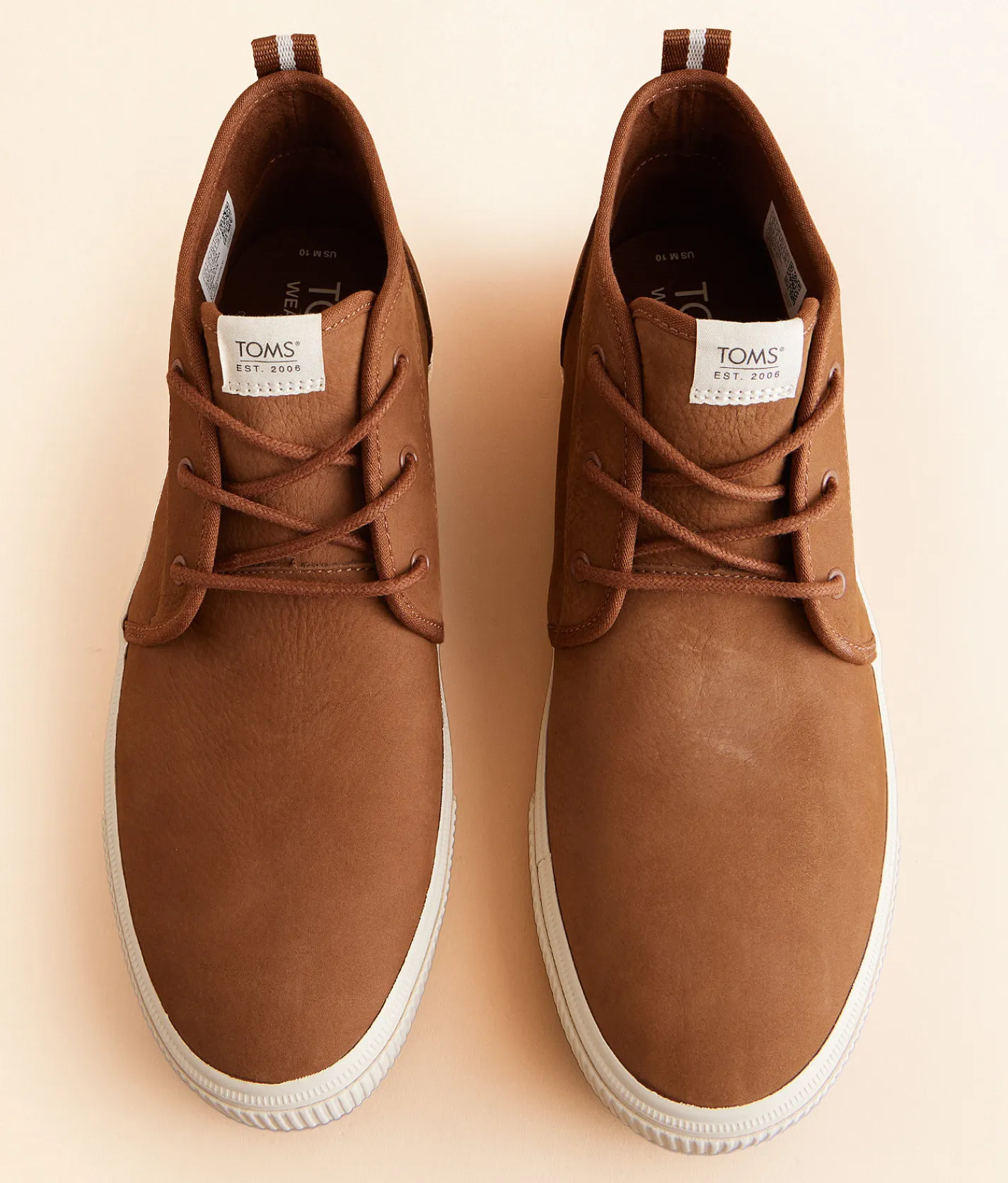 TOMS Carlo Mid Terrain Leather Sneaker Carmel New