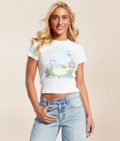 Hurley Casa Del Cropped T-Shirt White Best