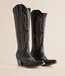 Shoes | Ariat Casanova Leather Western Boot Brooklyn Black