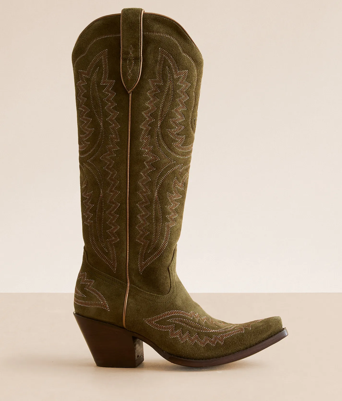 Ariat Casanova Leather Western Boot Olive New