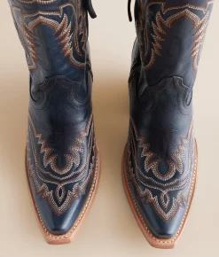 Ariat Casanova Leather Western Boot Deepest Navy Best