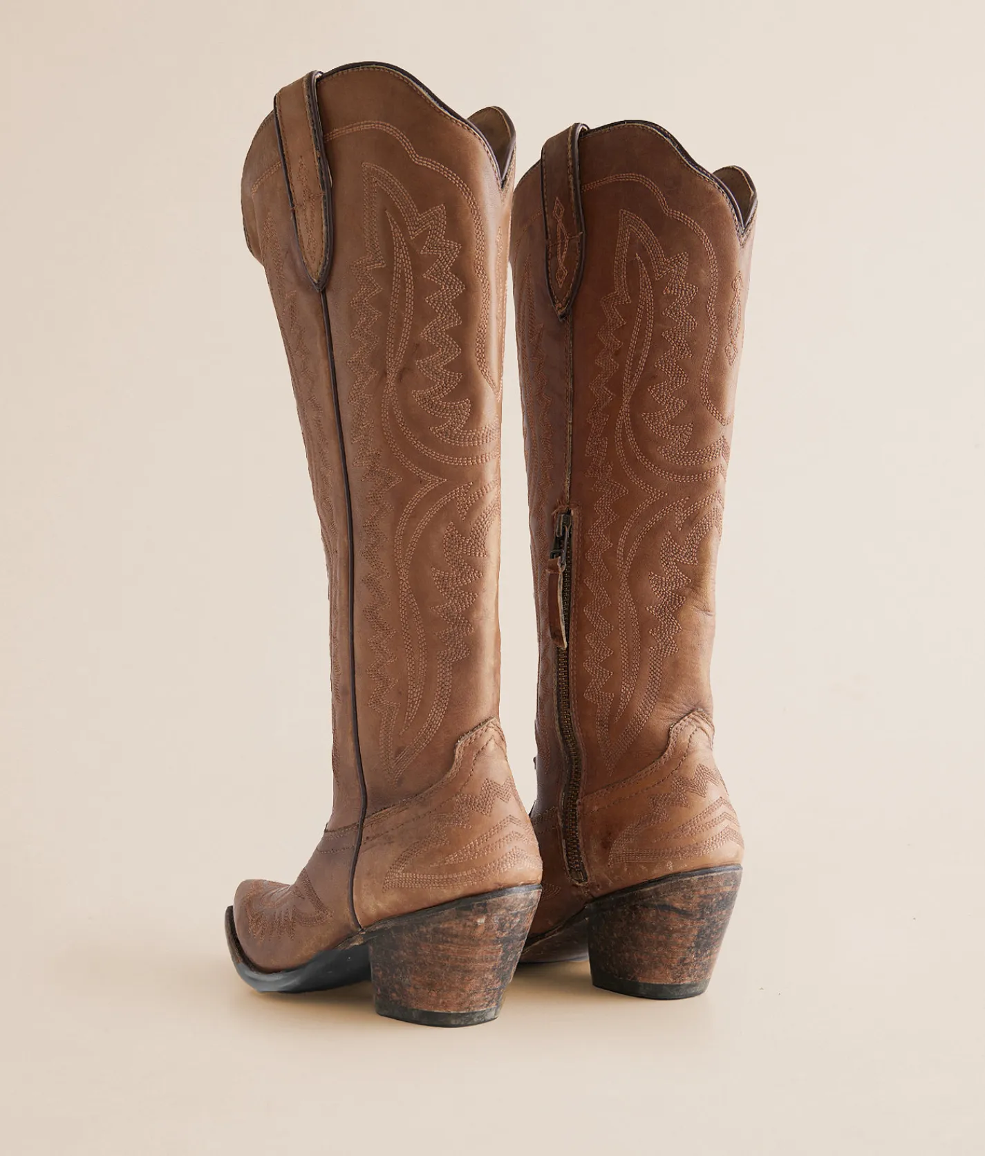 Ariat Casanova Leather Western Boot Naturally Distressed Brow Hot