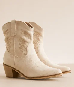Shoes | Mi.iM Casey Western Ankle Boot Beige