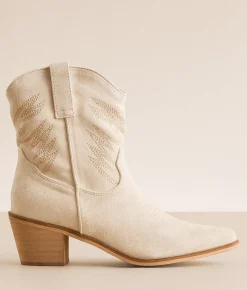 Shoes | Mi.iM Casey Western Ankle Boot Beige