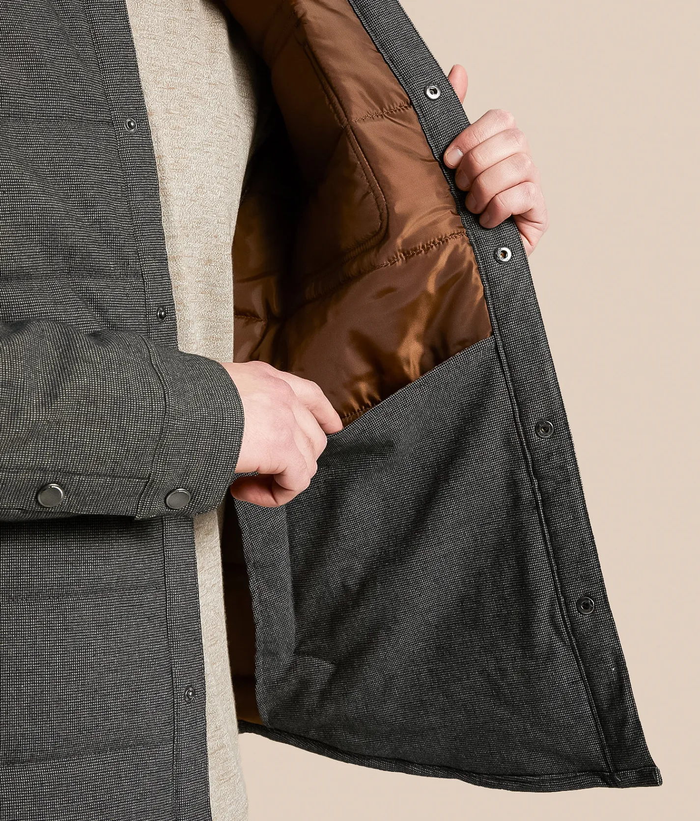 Brixton Cass Jacket Mixed Tweed Discount