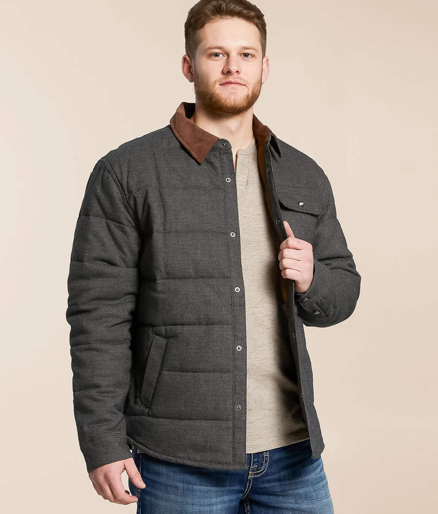 Brixton Cass Jacket Mixed Tweed Discount