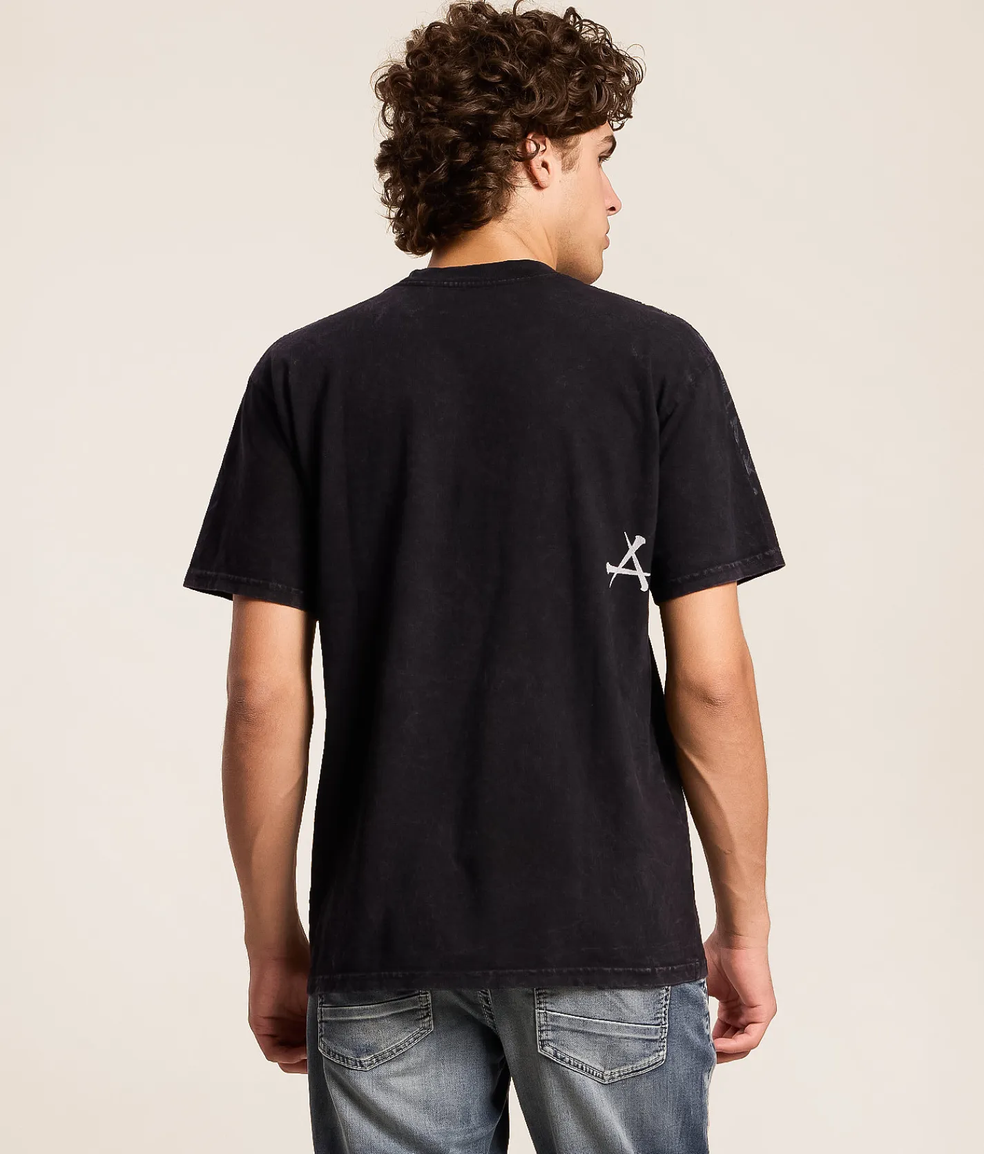 Tops|Graphic T-Shirts | Affliction Castaway T-Shirt Black Lava Wash