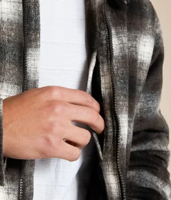 Tops|Coats & Jackets | Flag & Anthem Castell Plaid Jacket Black Grey White