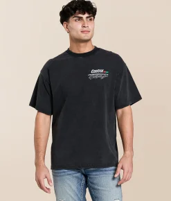 Tops|Graphic T-Shirts | ID Supply Co. Castrol Performance Racing T-Shirt Washed Black