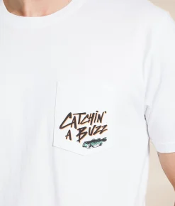 Graphic T-Shirts | Rad Dad Catching A Buzz T-Shirt White
