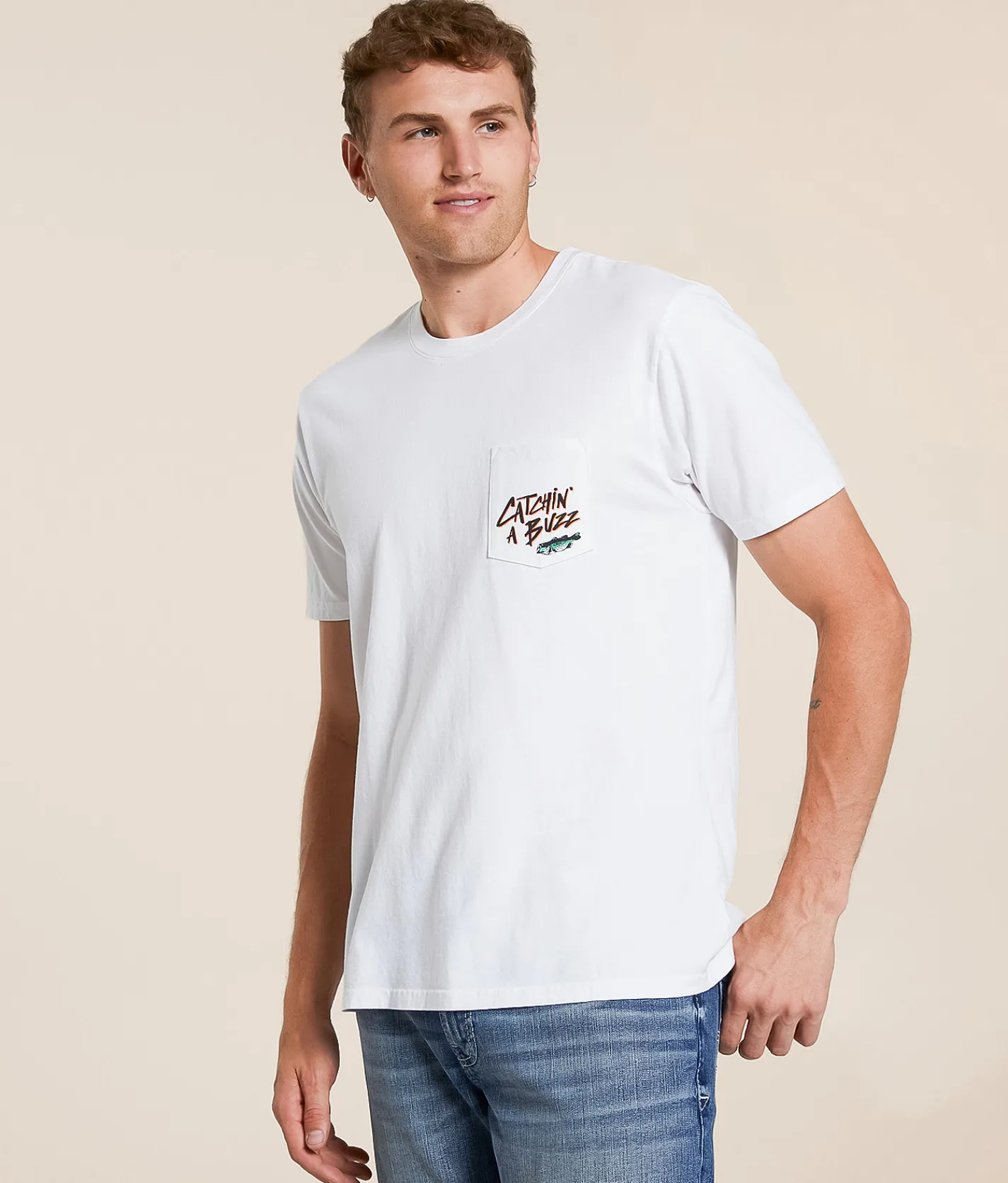 Graphic T-Shirts | Rad Dad Catching A Buzz T-Shirt White