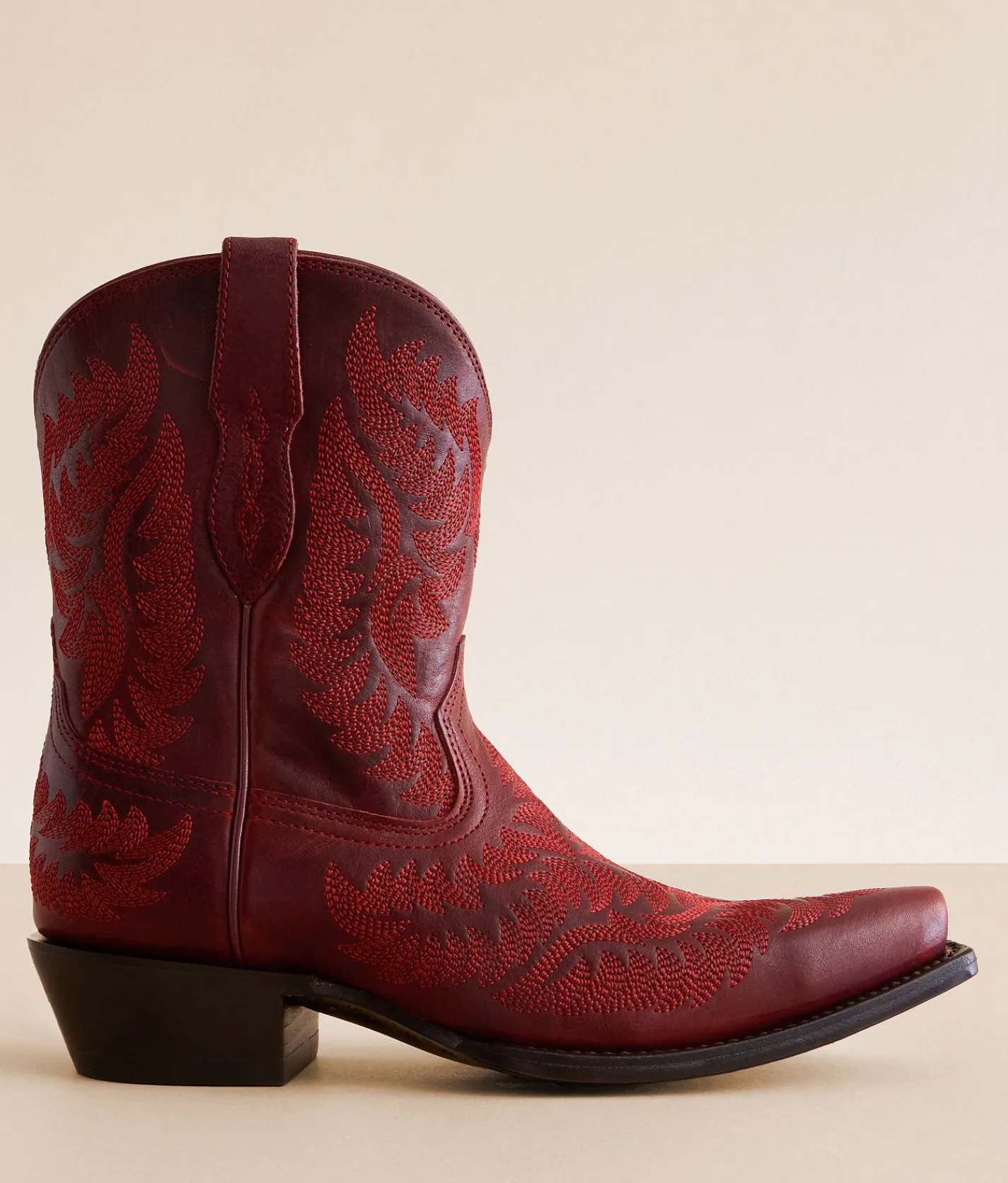 Ariat Cate Short Leather Western Boot Red Alert