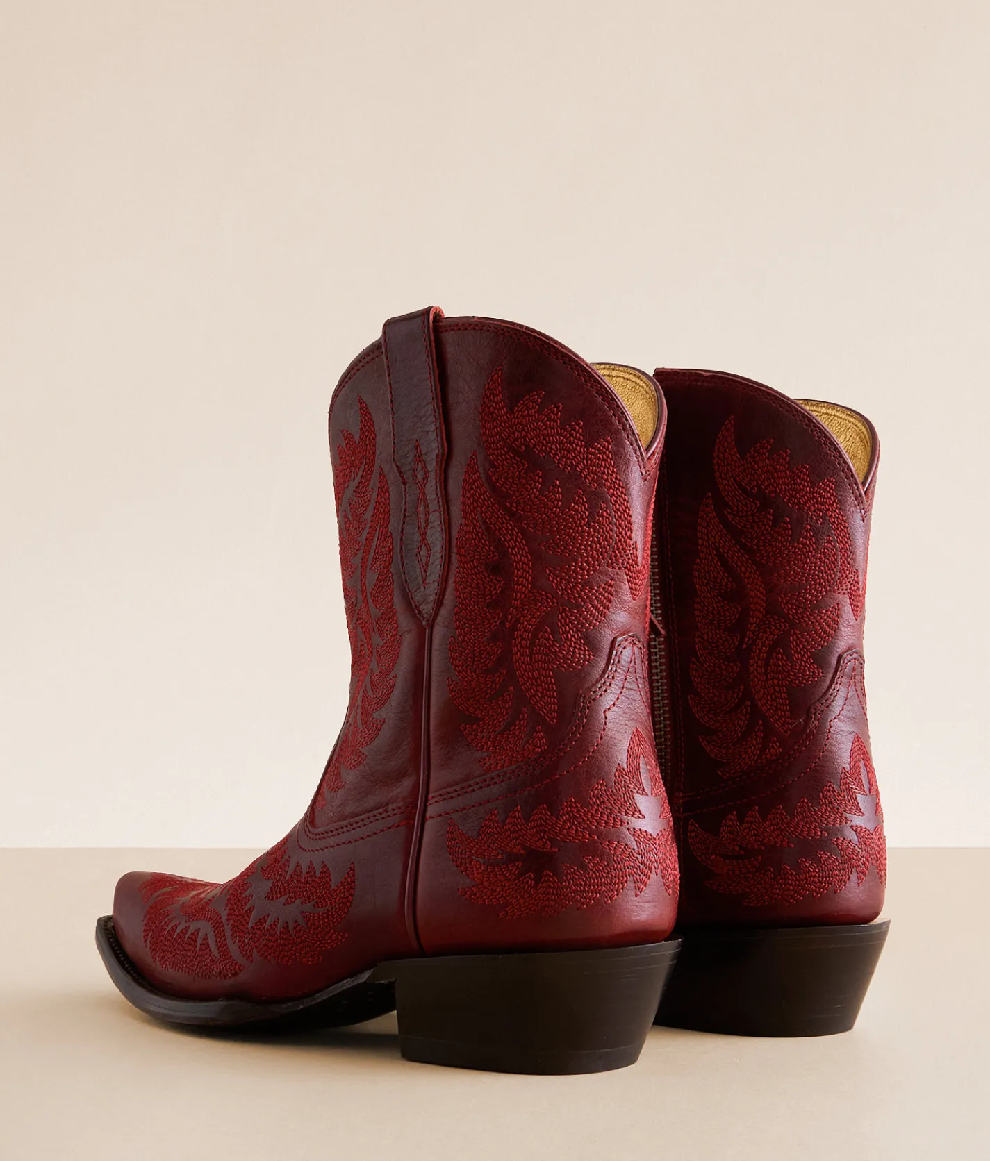 Ariat Cate Short Leather Western Boot Red Alert