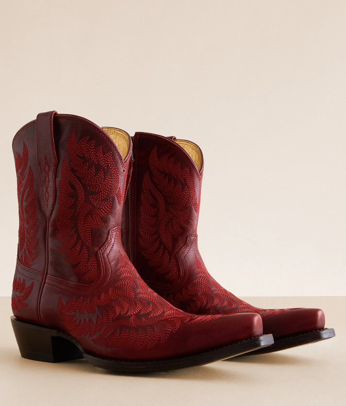 Ariat Cate Short Leather Western Boot Red Alert