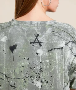 Affliction Cathedral T-Shirt Oil Green Reactive Discount