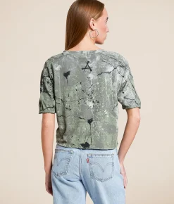 Affliction Cathedral T-Shirt Oil Green Reactive Discount