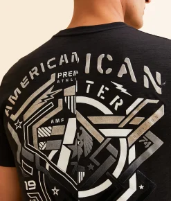 American Fighter Cavalier T-Shirt Pitch Black Clearance