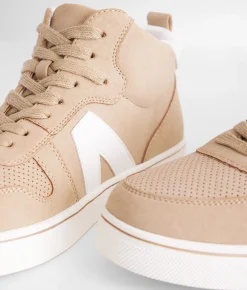 Shoes | Mia Cazzie High Top Sneaker Sand White