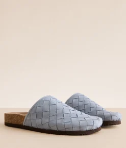 Shoes | Steve Madden Cecily Suede Clog Lt Blue Suede