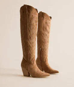 Shoes | Mi.iM Celina Tall Western Boot Lt Brown