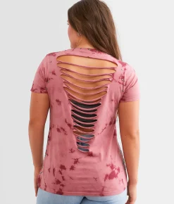 Tops | Affliction Celtic Heart T-Shirt Dusty Rose Flume Wash
