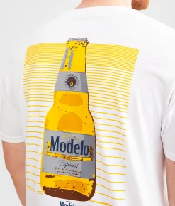 Graphic T-Shirts | tee luv Cerveza Modelo Bottle T-Shirt White