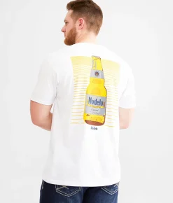 Graphic T-Shirts | tee luv Cerveza Modelo Bottle T-Shirt White