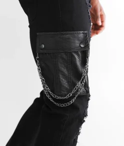 PREME Chain Skinny Stretch Jean Black Discount