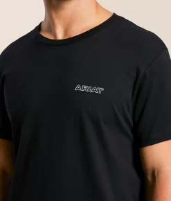 Ariat Chalk Diamond Patriot T-Shirt Black Clearance