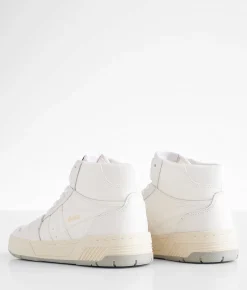 Gola® Challenge Hi Leather Sneaker White White White Clearance