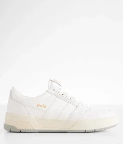 Shoes | Gola® Challenge Leather Sneaker White White White