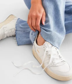 Shoes | Gola® Challenge Leather Sneaker White White White