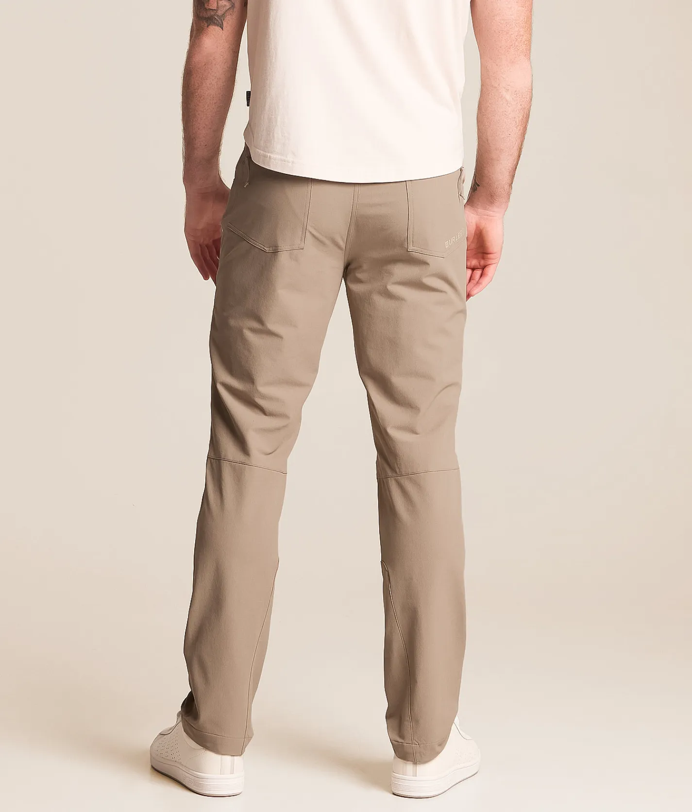 Bottoms|Activewear | BURLEBO Challenger Performance Stretch Pant Cobblestone Khaki