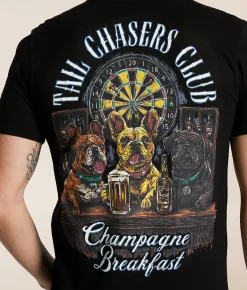 Graphic T-Shirts | Tail Chasers Club Champagne Breakfast T-Shirt Black
