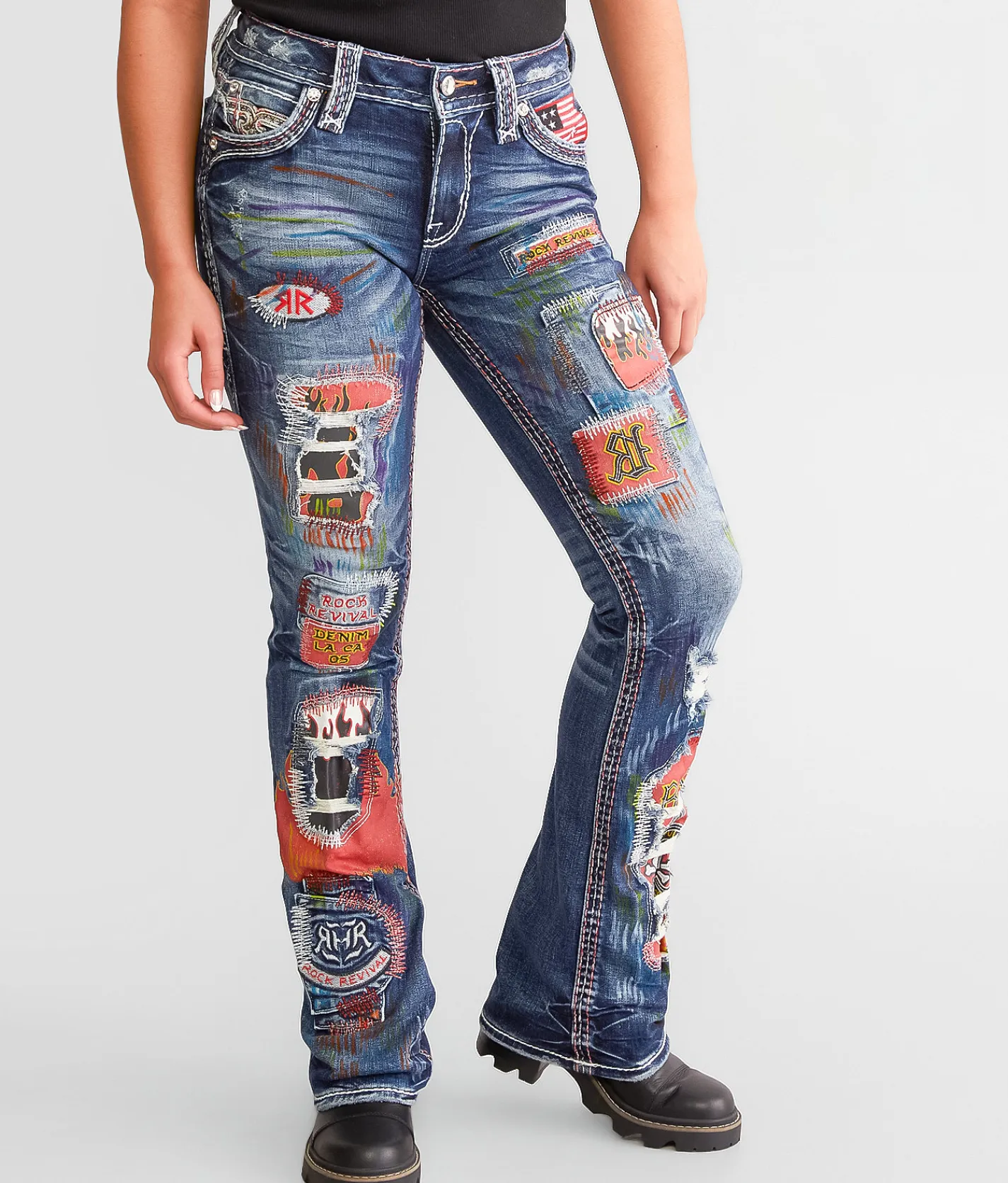 Rock Revival Chanda Mid-Rise Boot Stretch Jean Chanda B200 Sale