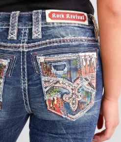 Rock Revival Chanda Mid-Rise Boot Stretch Jean Chanda B200 Sale
