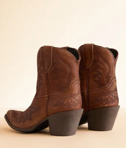 Shoes | Ariat Chandler Leather Western Ankle Boot Distressed Brown