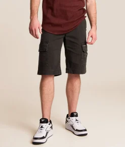 Bottoms|Shorts | Rock Revival Stretch Cargo Short Charcoal