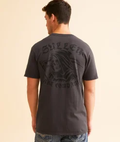 Sullen Chareaper T-Shirt Gray Pinstripe Online
