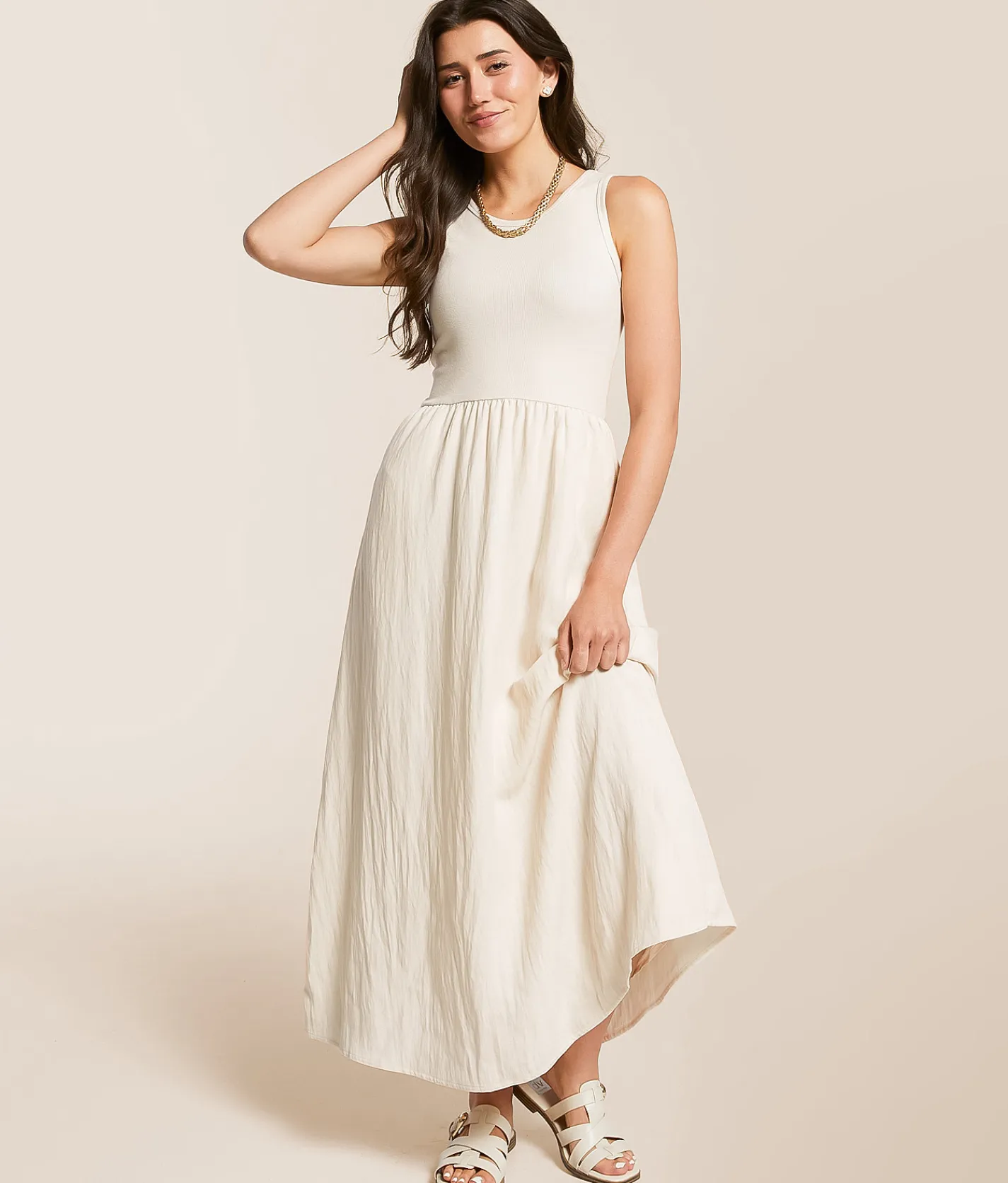 Z Supply Charlotte Midi Dress Blue Light Discount